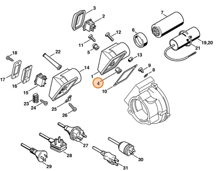Mocowanie, Stihl 47214329200