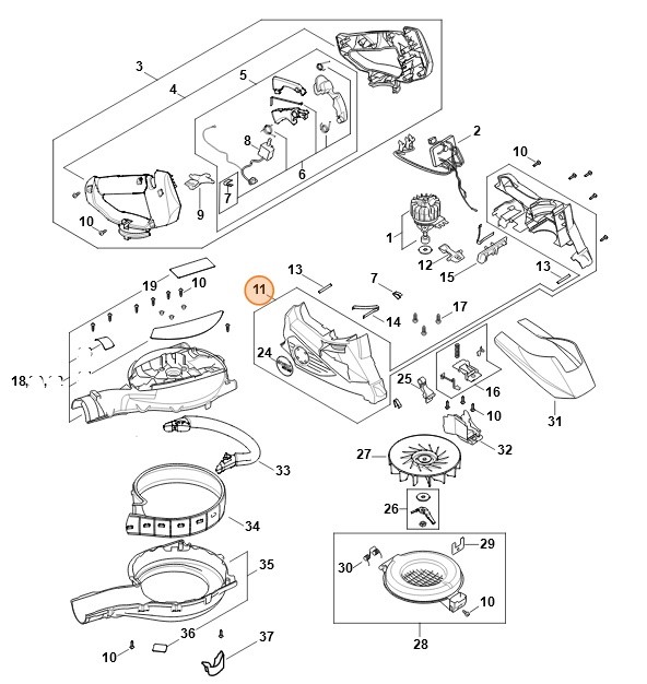 Obudowa silnika, Stihl SA026000802