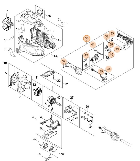 Rękojeść manipulacyjna, Stihl FA017901320