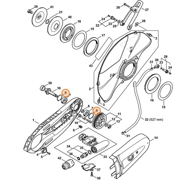 Pierścień zabezpieczający 32x1,2, Stihl 94566213600