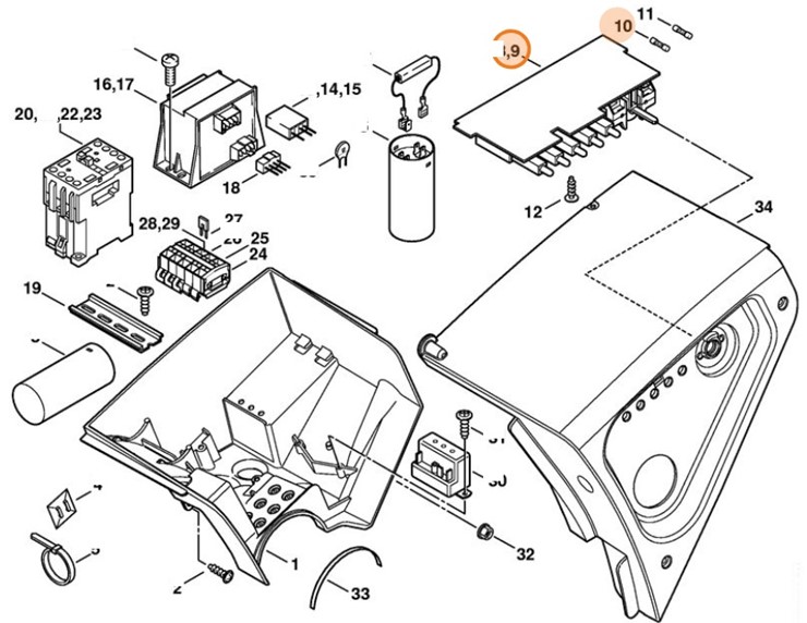 Płytka obwodów drukowanych, Stihl 47714303200