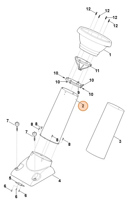 Rura obudowy, Stihl 69037000205