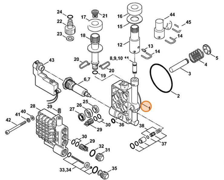 Korpus pompy, Stihl 47657004001