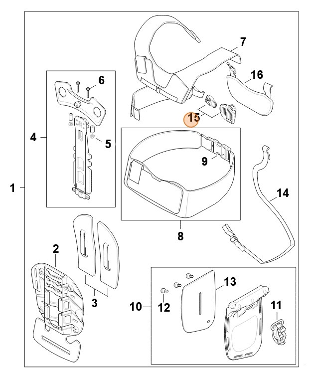 Zamek, Stihl 00007106400