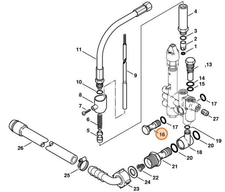 Śruba drążona, Stihl 47365280202