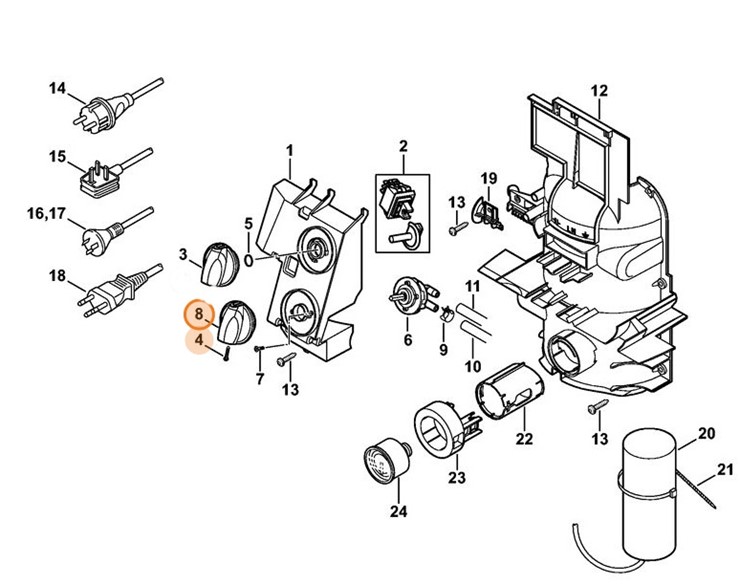 Pokrętło, Stihl 47475120402