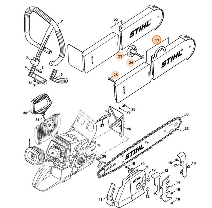 Ogranicznik głębokości rzazu, Stihl 30036506503