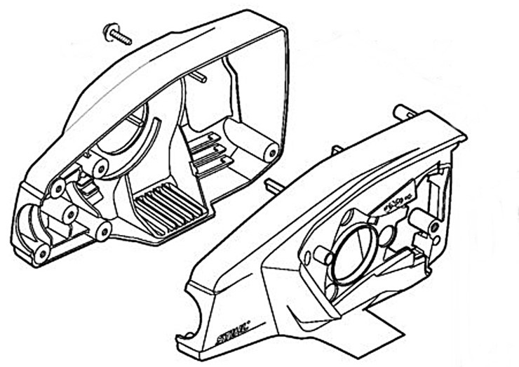 Obudowa silnika, Stihl 48576000804