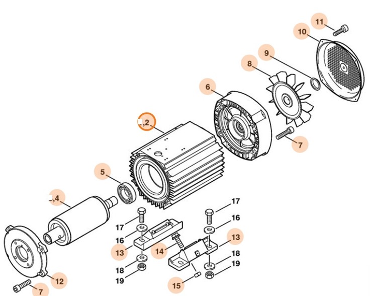 Silnik elektryczny 400 V/50 Hz, Stihl 47486000201