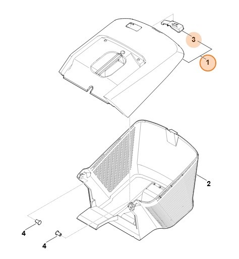 Kosz na ściętą trawę, Stihl WA417602100