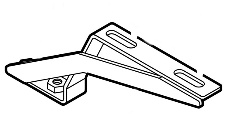 Uchwyt lewej osłony blaszanej, Stihl 62517104502