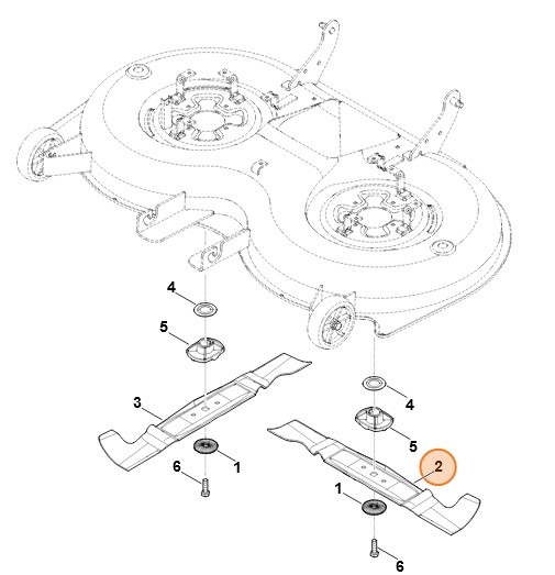 Nóż lewy, Stihl 61707020130