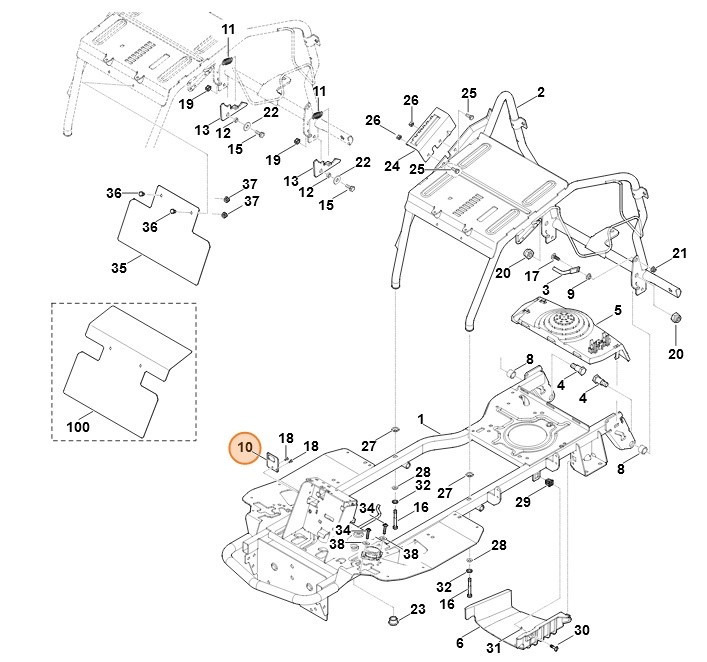 Płytka wspornika, Stihl 61404356100