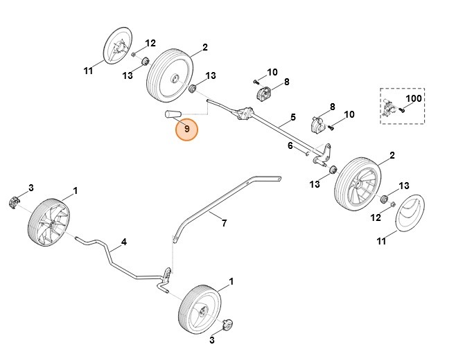Element uchwytu, Stihl 63507066800