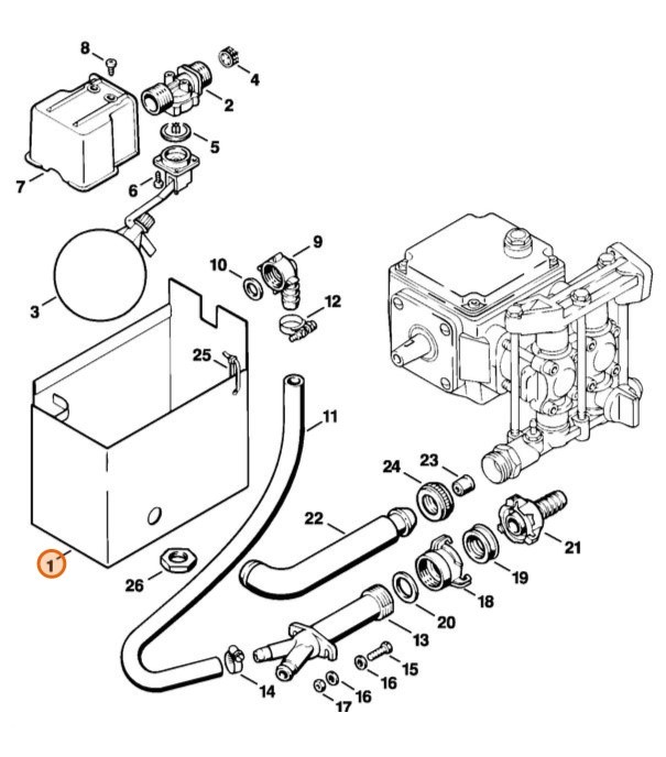 Pojemnik wodny, Stihl 47126706000