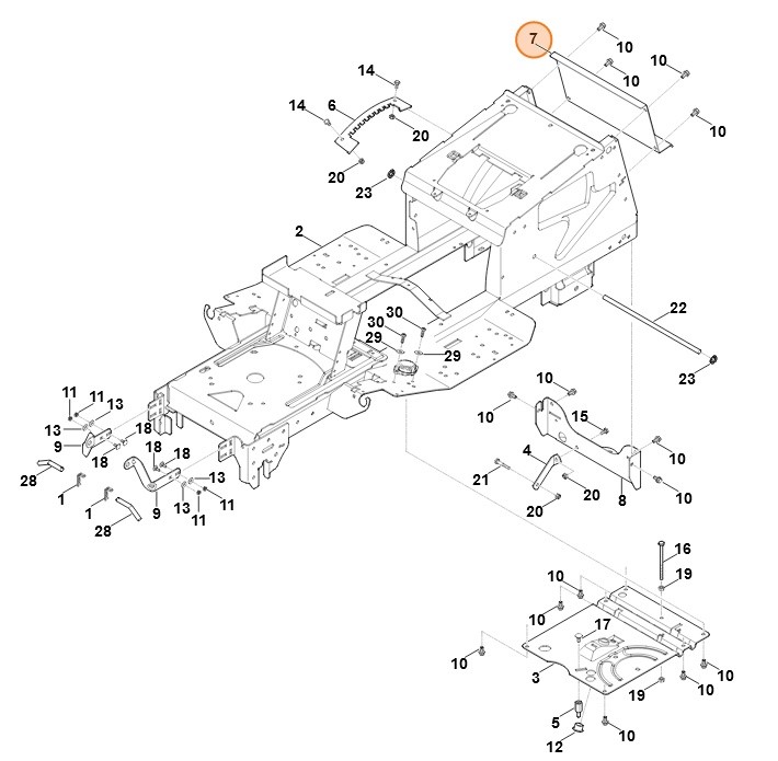 Ściana tylna, Stihl 61657631100