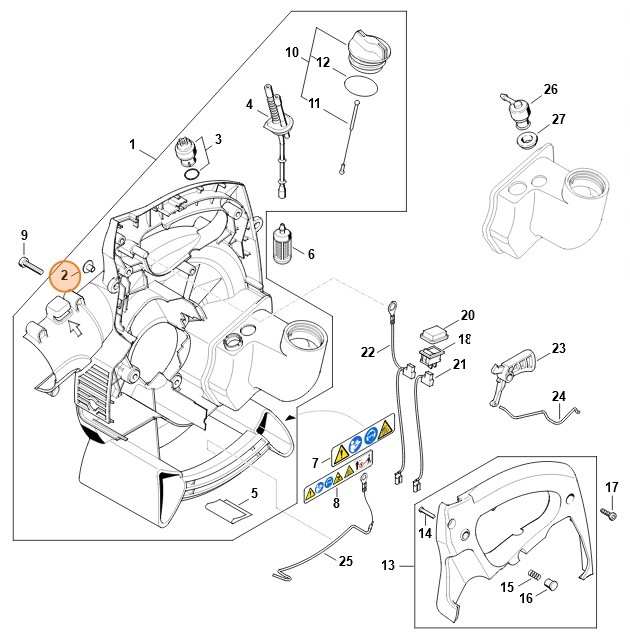 Nit drążony 7,5x1x6,8, Stihl 94438257130