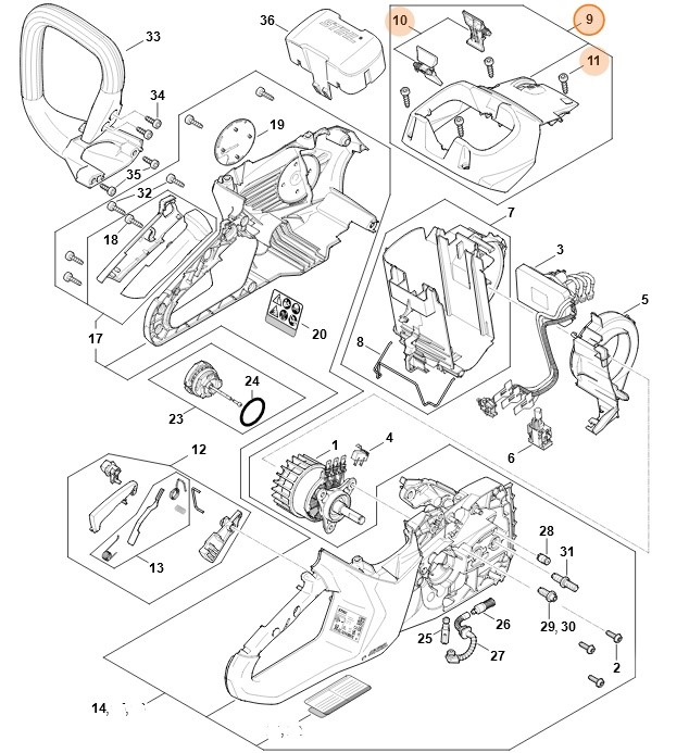 Pokrywa, Stihl MA030801601