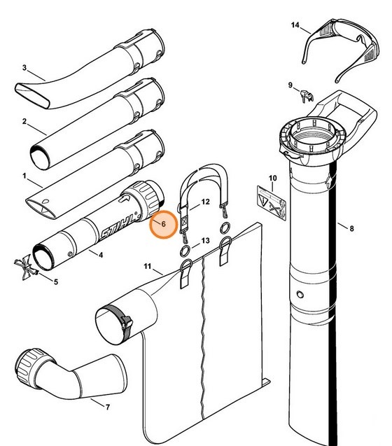 Nakrętka kołpakowa, Stihl 48117083101