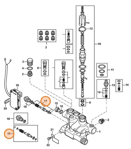 Tłok sterujący, Stihl 47885100302