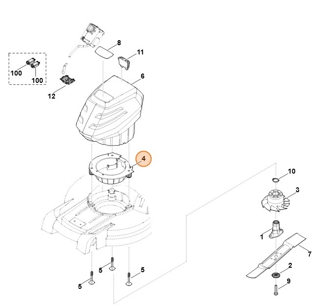Element mocujący, Stihl 63387045400