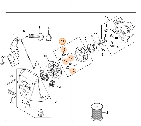 Rygiel zapadkowy, Stihl 42831957220