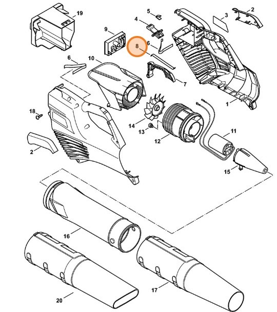 Sprężyna piórowa, Stihl 45234358900