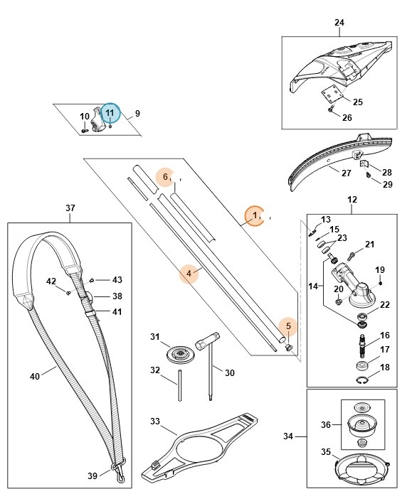 Wysięgnik, Stihl FA017107100