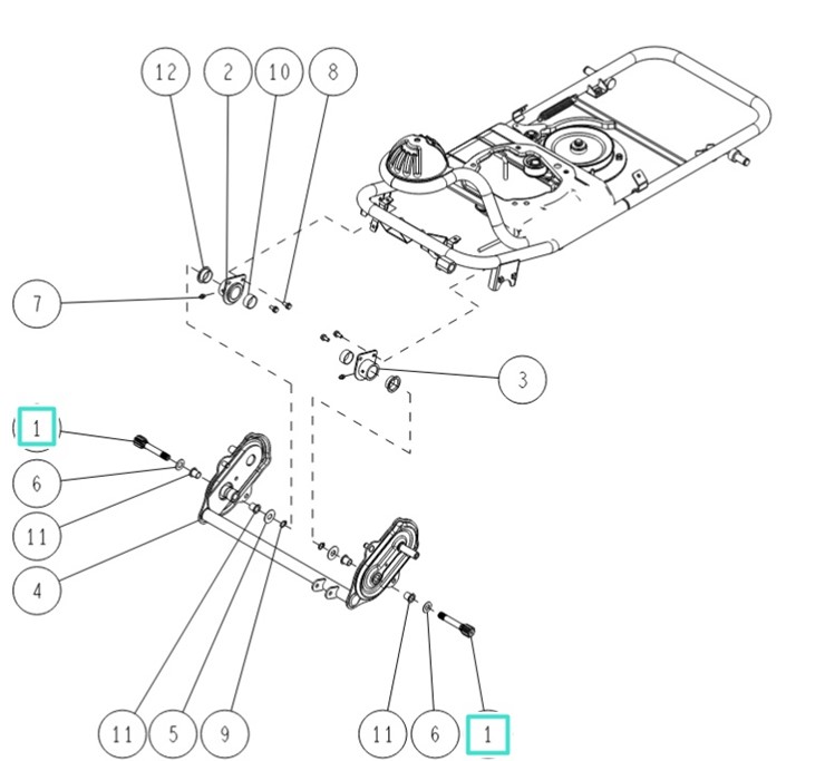 Wałek napędowy (9T) , Orec 80-1035-148-10