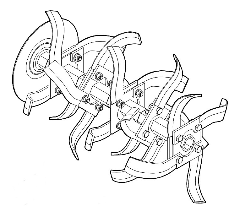 Zespół roboczy kompl., prawy, Stihl 62517100203