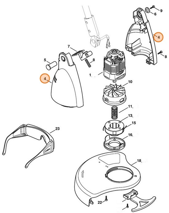 Obudowa silnika, Stihl 64216000800