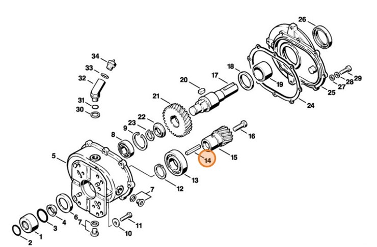 Wpust 6,3x6,3x56, Stihl 94704352870