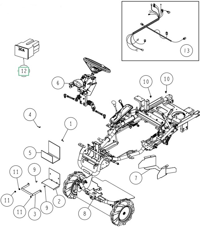 Bezpiecznik 30 A, Orec 0312-75900