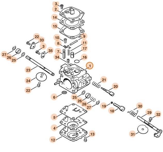 Gaźnik WJ-108A, Stihl 42231200653
