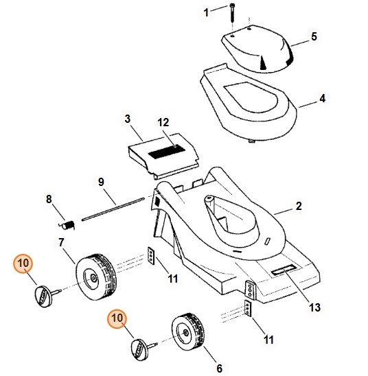 Oś kół, STIHL 61007602900