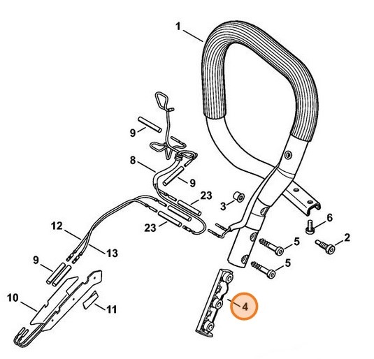 Uchwyt rurowy - wkład, Stihl 11437915120
