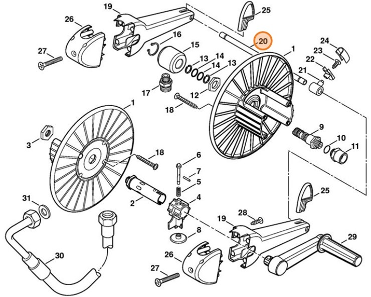Oś, Stihl 47477917001