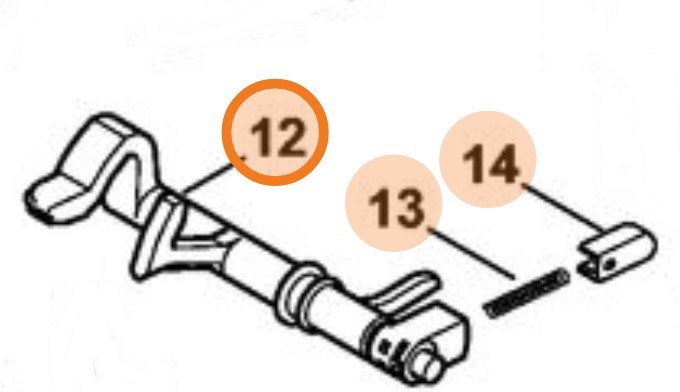 Wałek przełącznika, Stihl 11281800912