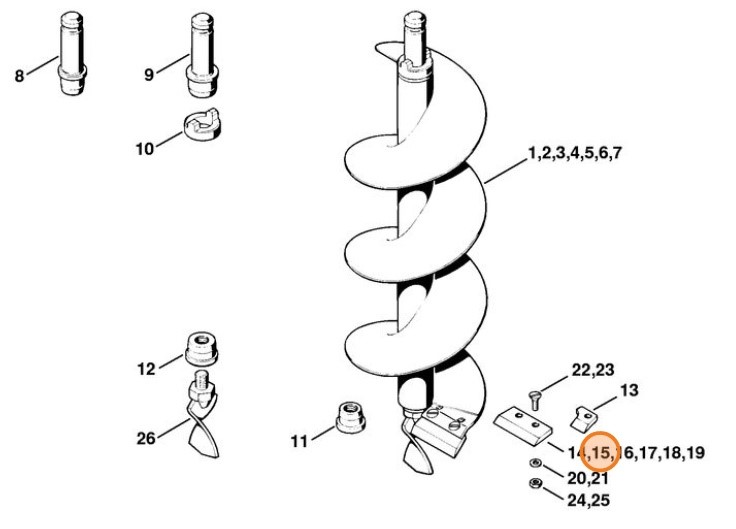 Nóż / noże Ø 150 mm, Stihl 44026823110