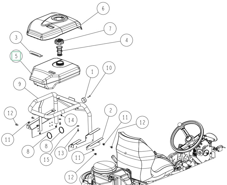 Zbiornik paliwa, Orec 0322-71800 
