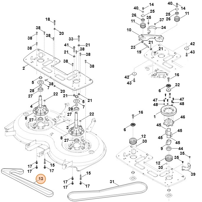 Pasek zębaty dwustronny, Stihl 61707640910