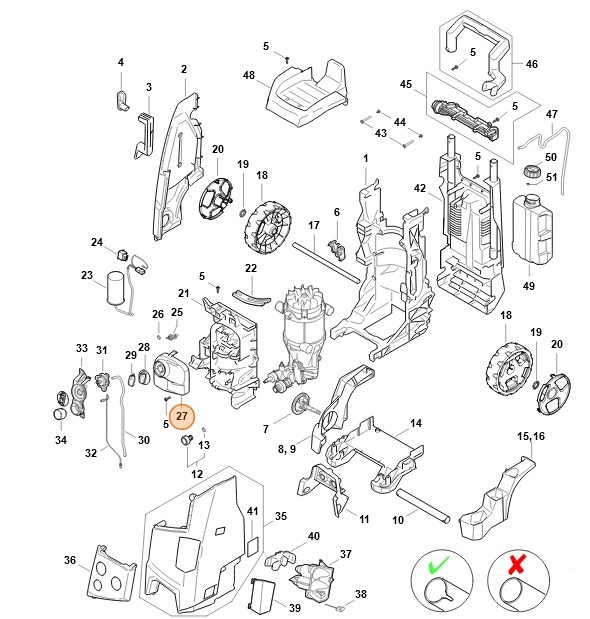 Obudowa przełącznika, Stihl RE014321000