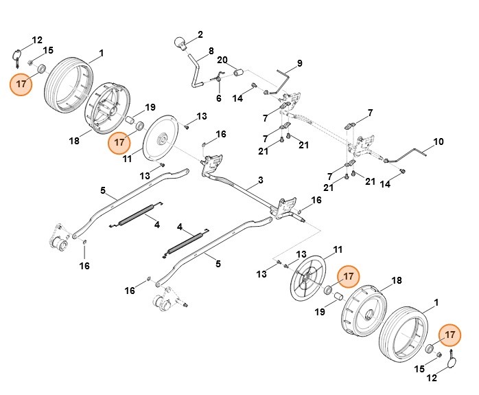 Łożysko kulkowe 6201-2TRS, Stihl 95030035299