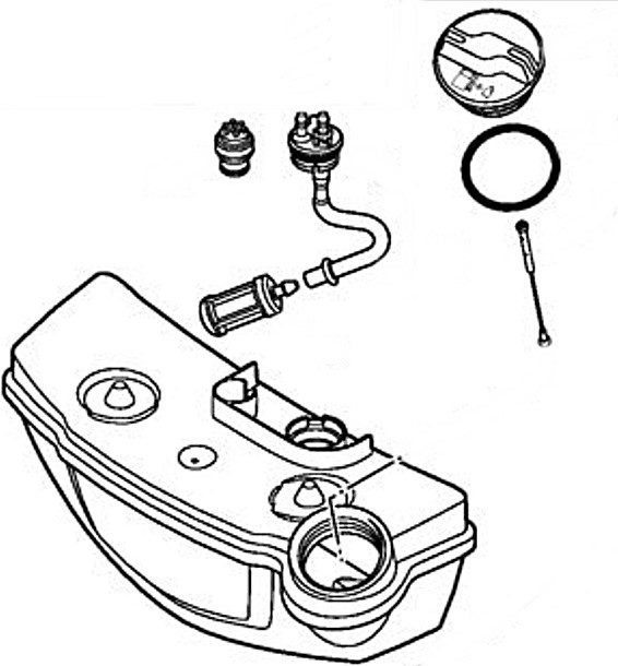 Zbiornik paliwa, Stihl 42413500400
