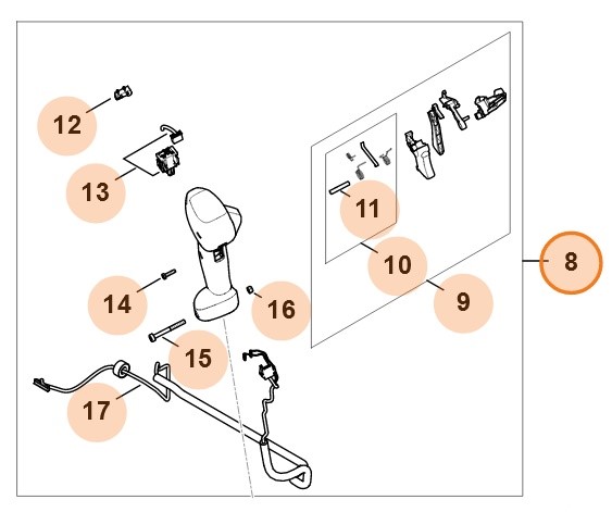 Rękojeść manipulacyjna, Stihl FA087901310