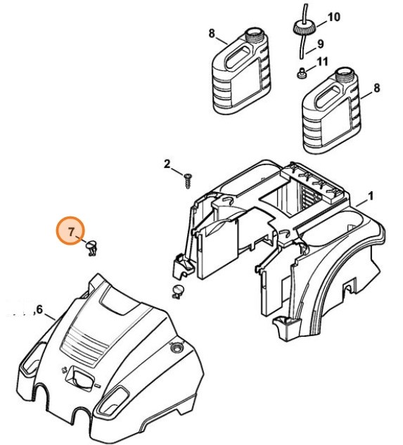 Rygiel, Stihl 47707060100