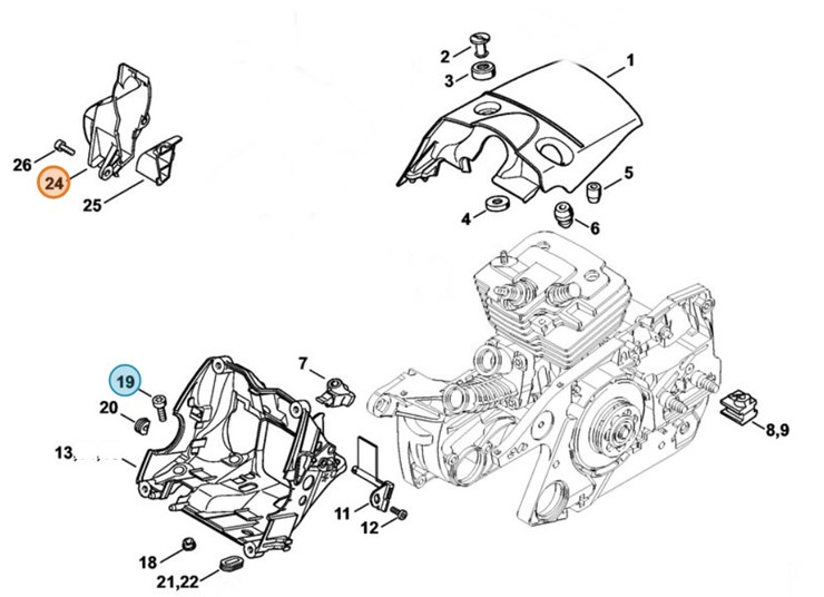 Separator wstępny, Stihl 11381407801