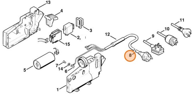 Przewód przyłącza zasilania, Stihl 47174402005