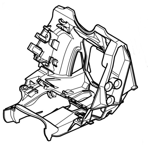 Pokrywa sterowania przepływem powietrza, Stihl 11400800902