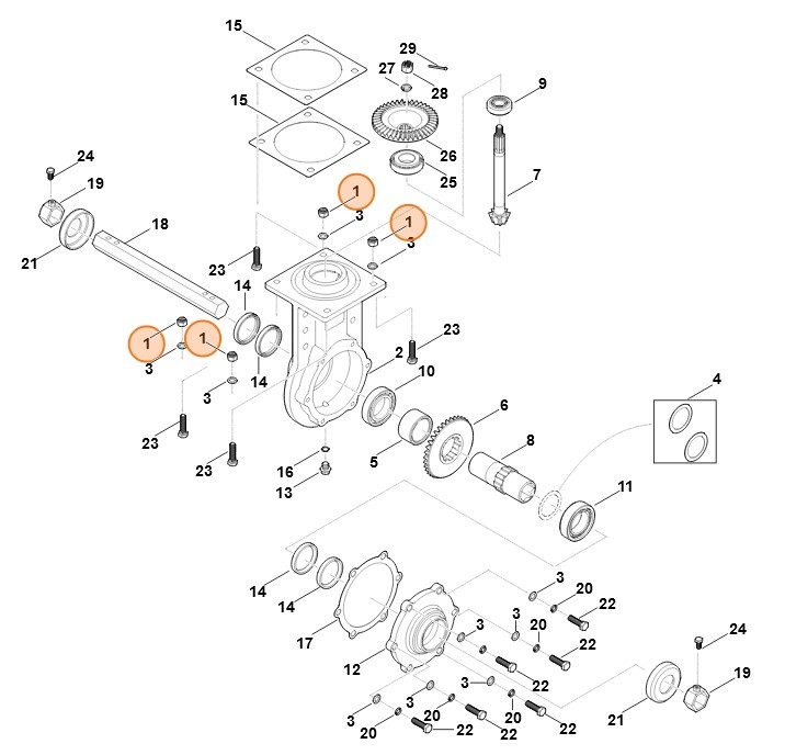Nakrętka sześciokątna z elementem zaciskowym M10, Stihl 62509551103